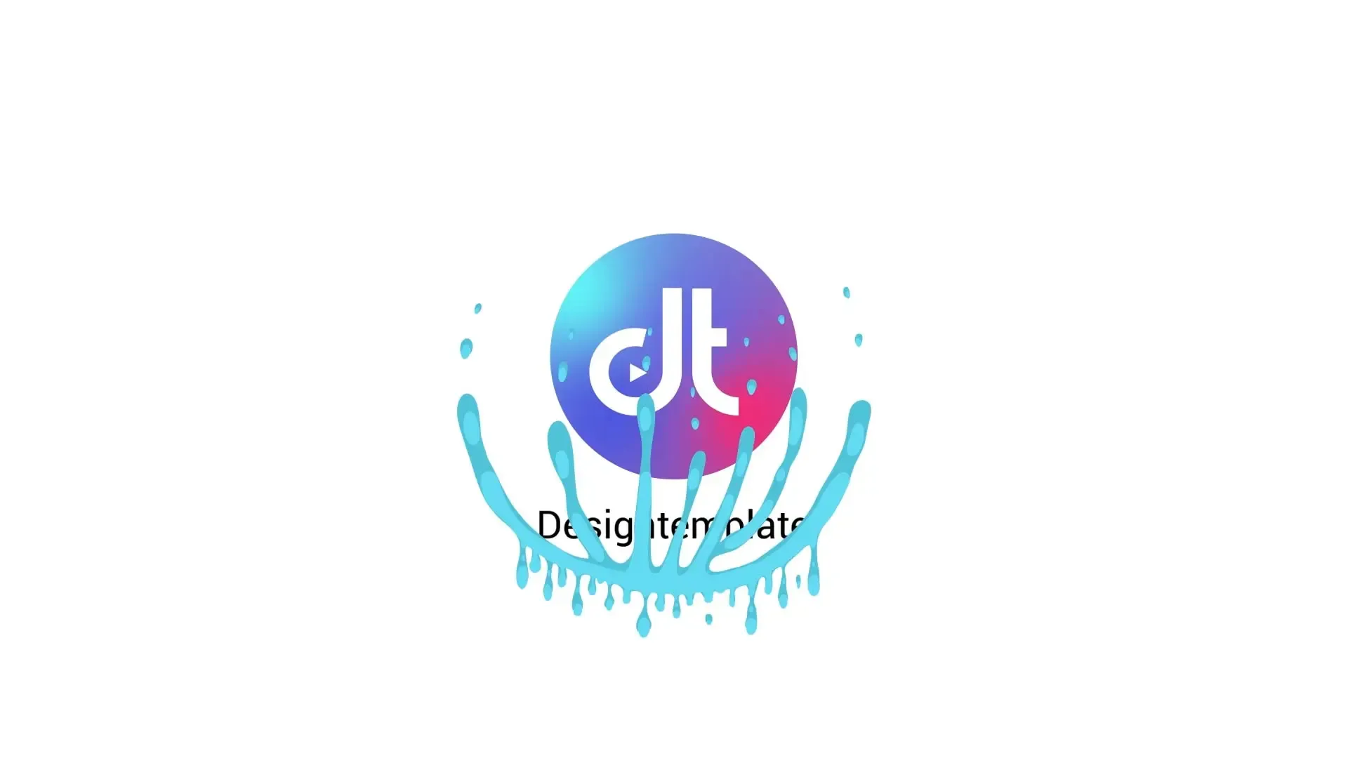 Dynamic Liquid Splash Logo Animation